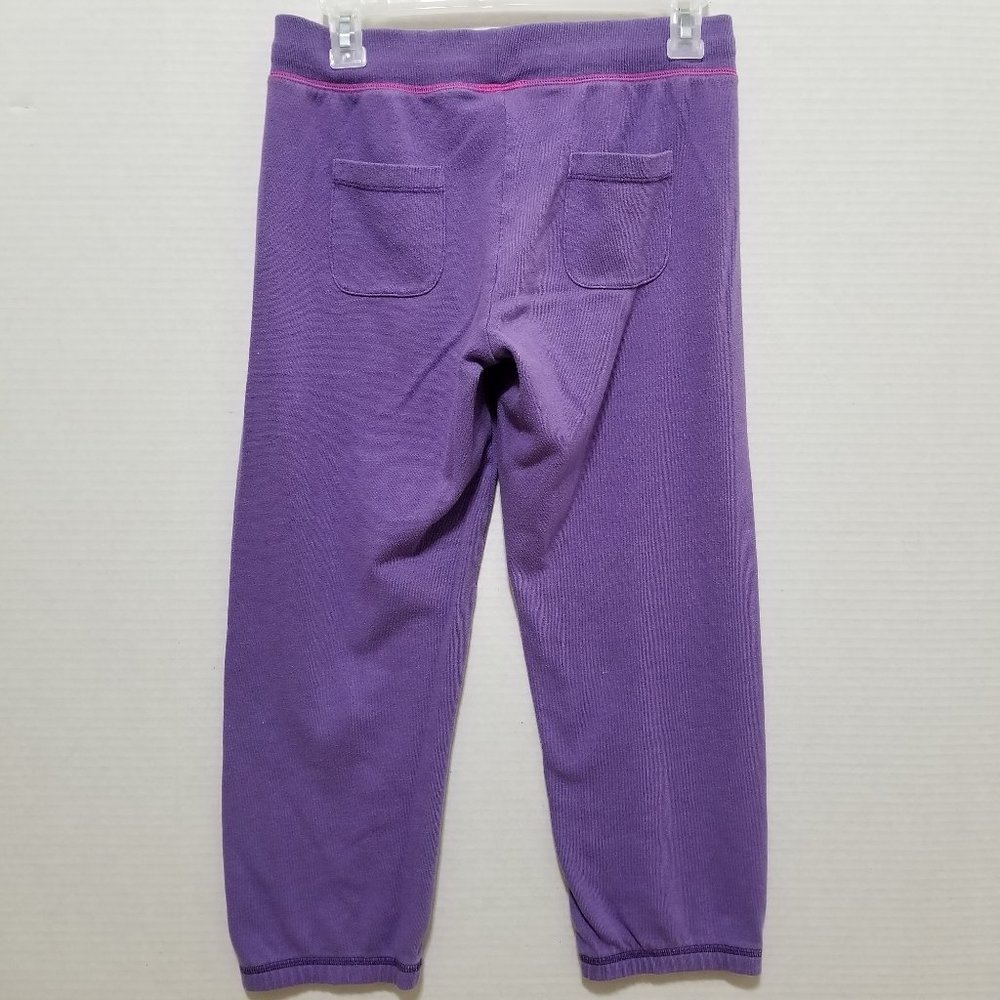 Victoria's Secret PINK pants XS heart logo graphic cropped capri sweats lounge - Picture 2 of 15